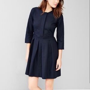 GAP Three-Quarter Sleeve Pleated Dress